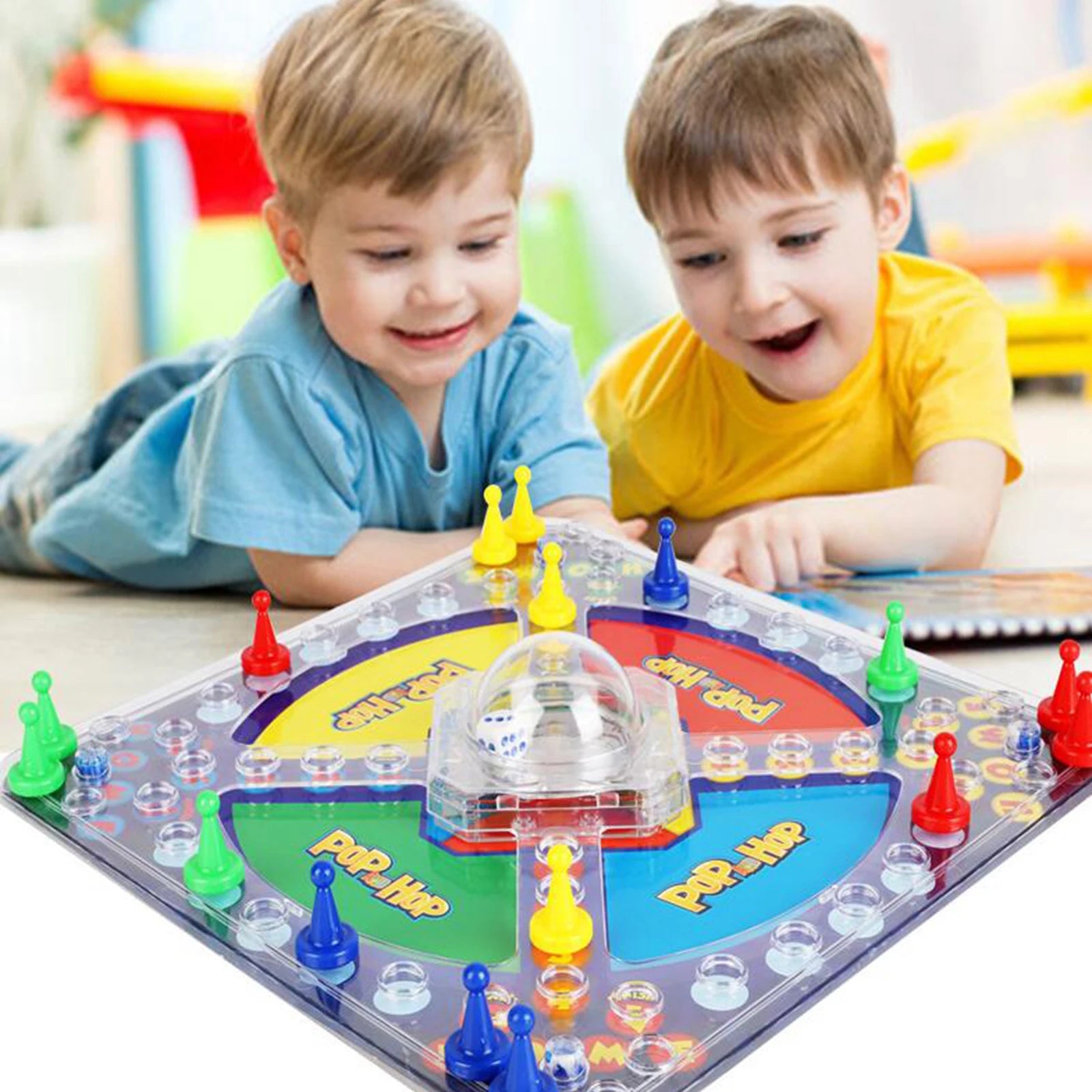 Board Games Ludo Set Party Game Parent Child Strategy Interaction with Foldable Board for Funny Family Table Game Social Games