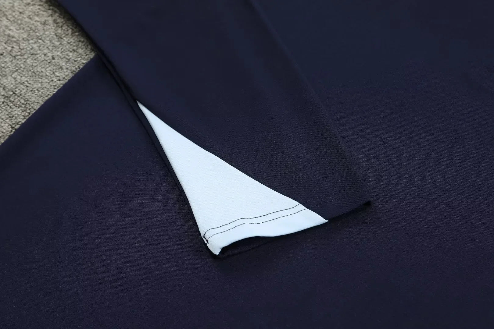 Adult Football Match Training Uniform Set Half Zip Long Sleeve L-4XL Size Sports Wear Competition Outfit French Design