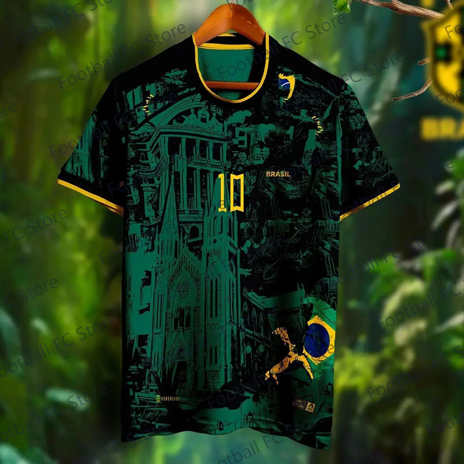 New 24-25 Summer Christ of Rio de Janeiro Tee Jersey CHATGPT Intelligent Design Edition Special Soccer Jersey For Kids/Adult Kit