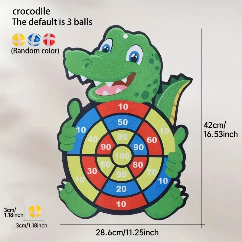 Educational Games Dart Board Baby Toy Stickey Ball Dart Indoor Sports Child Montessori Games for Children 3 to 12 Years