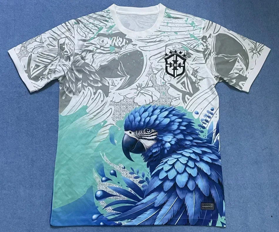 The 2025 New Best-selling Brazilian Football Jersey Men's Jersey Special Edition Jesus Edition Quick-drying Sporty Neutral Top