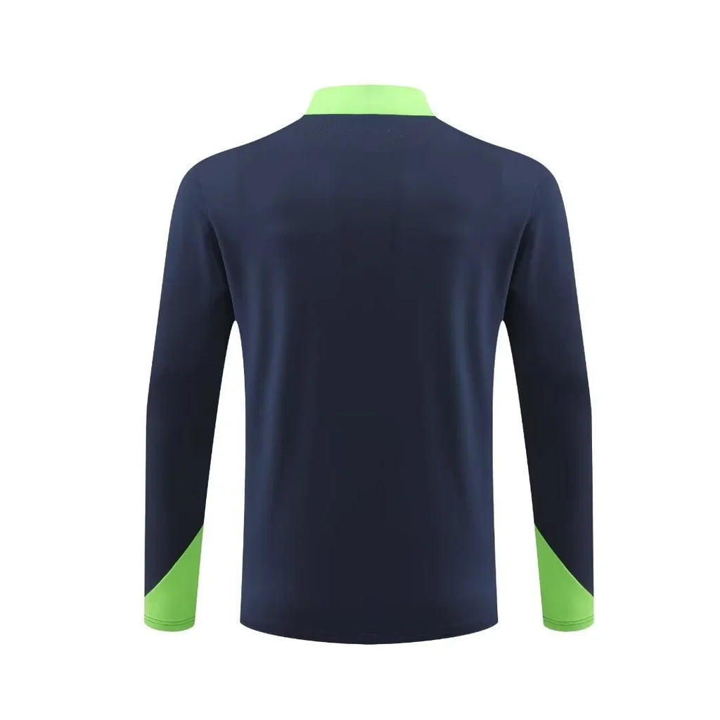 Adult Football Competition Training Uniform Set Half Zip Long Sleeve L-4XL Size Sports Wear Team Customization Kit