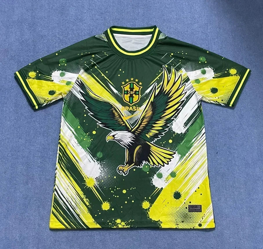 The 2025 New Best-selling Brazilian Football Jersey Men's Jersey Special Edition Jesus Edition Quick-drying Sporty Neutral Top