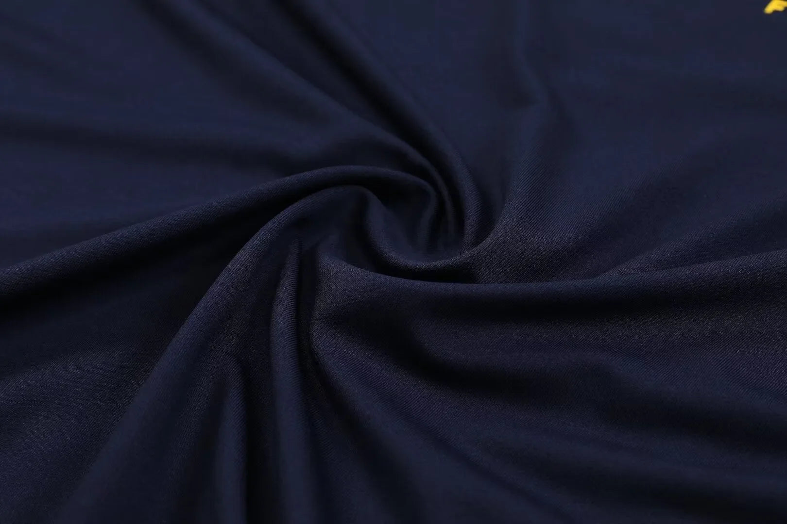 Adult Football Match Training Uniform Set Half Zip Long Sleeve L-4XL Size Sports Wear Competition Outfit French Design