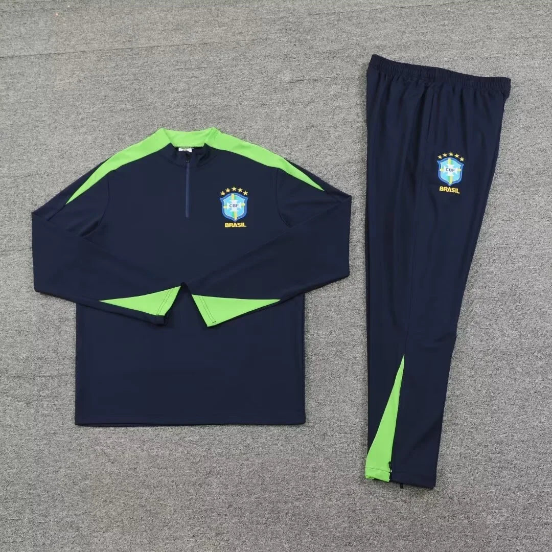 Adult Football Competition Training Uniform Set Half Zip Long Sleeve L-4XL Size Sports Wear Team Customization Kit