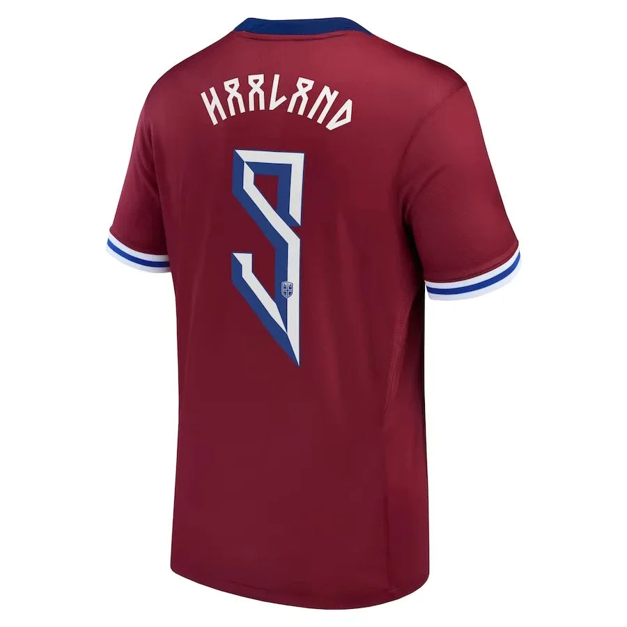 Erling Haaland Norwegian National Team Home camiseta masculina Nueva Jersey outdoor Sports Top masculino manga corta