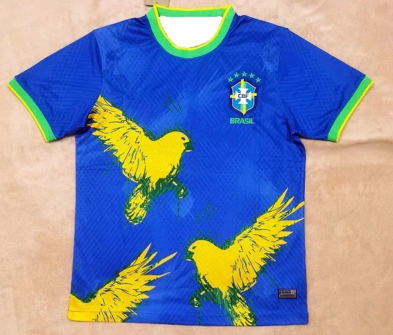 The 2025 New Best-selling Brazilian Football Jersey Men's Jersey Special Edition Jesus Edition Quick-drying Sporty Neutral Top