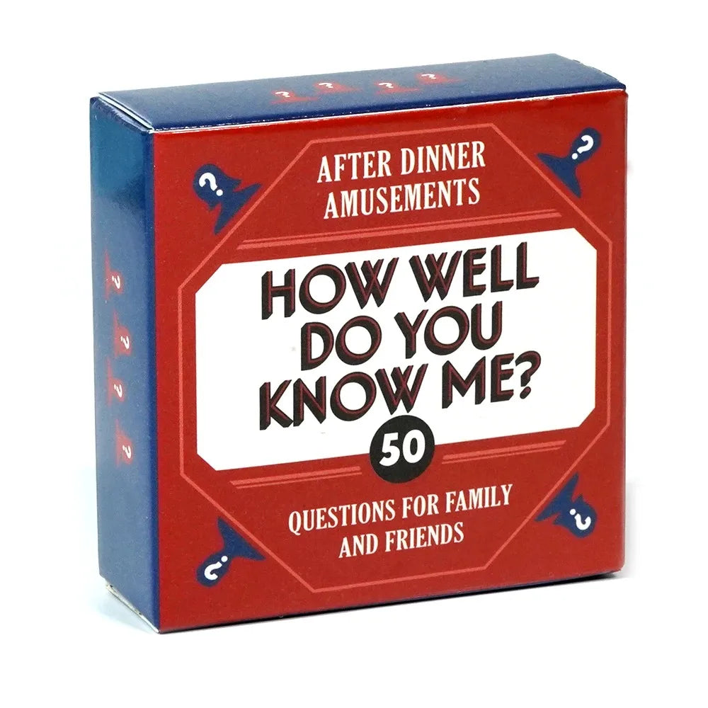 MINI Card Game Test Your Knowledge About Me With 50 Fun Dilemmas (A Conversation Card Game For Adults And Families