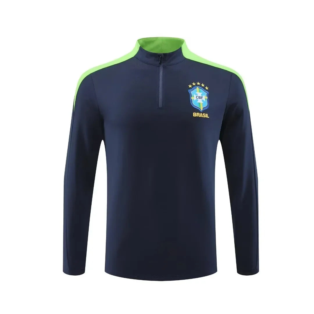 Adult Football Competition Training Uniform Set Half Zip Long Sleeve L-4XL Size Sports Wear Team Customization Kit