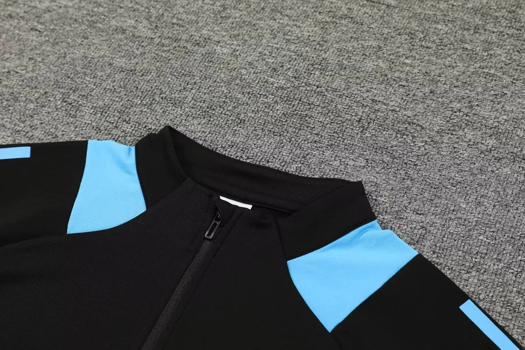 Adult Football Match Training Uniform Set Half Zip Long Sleeve L-4XL Sizes Argentina Style Sportswear Team Kit Customizable