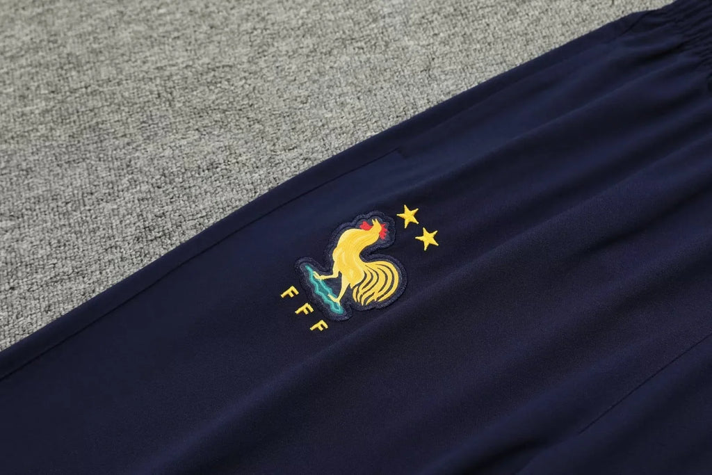 Adult Football Match Training Uniform Set Half Zip Long Sleeve L-4XL Size Sports Wear Competition Outfit French Design