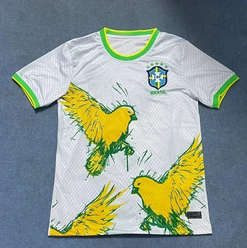 The 2025 New Best-selling Brazilian Football Jersey Men's Jersey Special Edition Jesus Edition Quick-drying Sporty Neutral Top