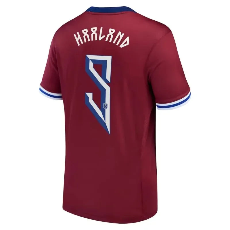 Erling Haaland Norwegian National Team Home camiseta masculina Nueva Jersey outdoor Sports Top masculino manga corta