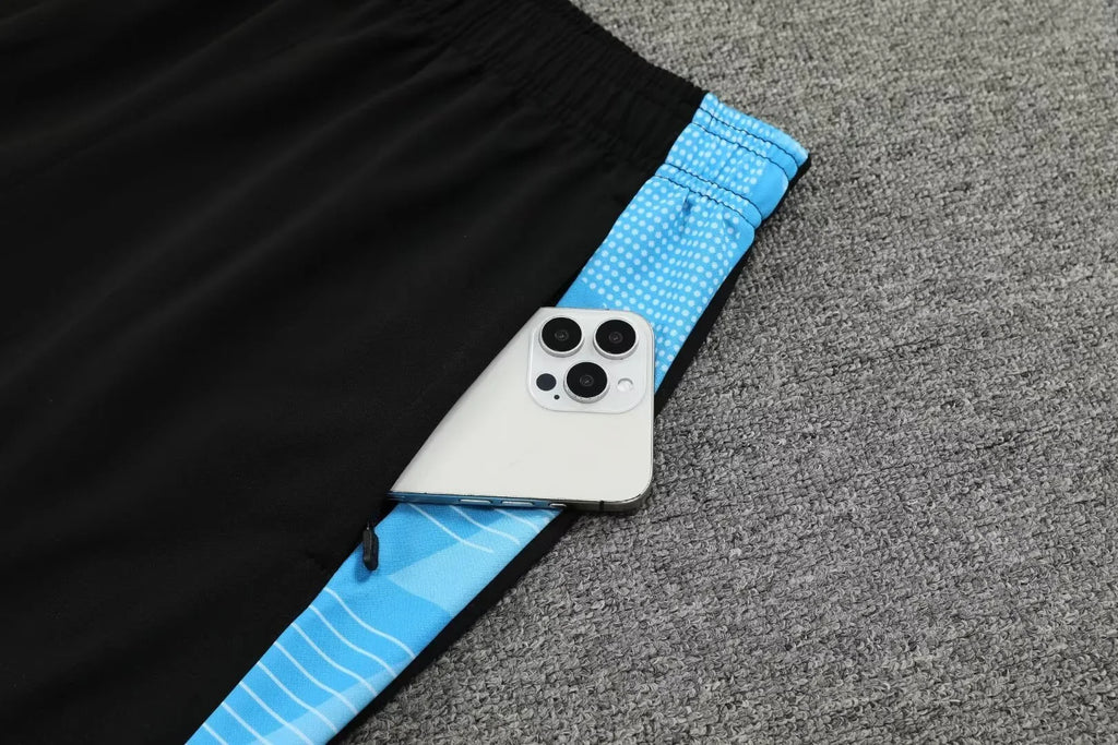 Adult Football Match Training Uniform Set Half Zip Long Sleeve L-4XL Sizes Argentina Style Sportswear Team Kit Customizable